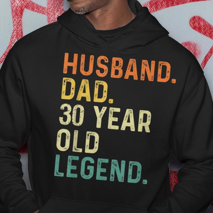 Husband Dad 30 Year Old Legend 30Th Birthday Retro Vintage Hoodie Funny Gifts