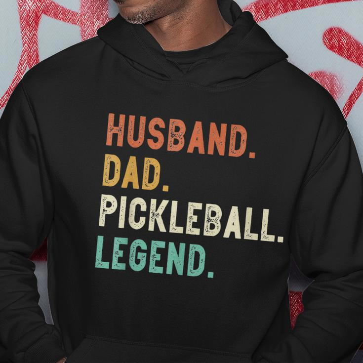 Husband Dad Pickleball Legend Funny Dad Pickleball Hoodie Unique Gifts