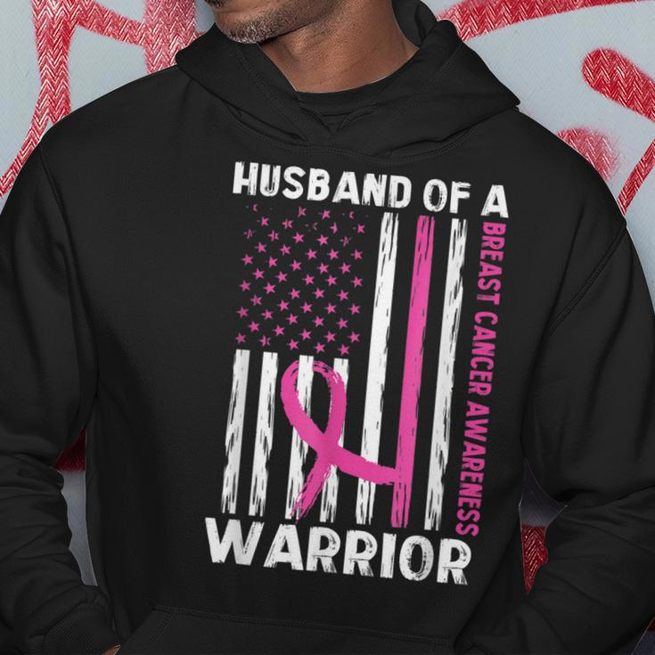 Husband Of A Warrior Breast Cancer Awareness Support Squad Hoodie Unique Gifts
