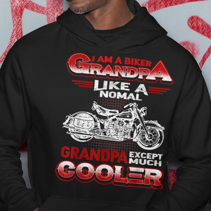 I Am A Biker Grandpa Cool Motorbike Chopper Gift Gift For Mens Hoodie Unique Gifts