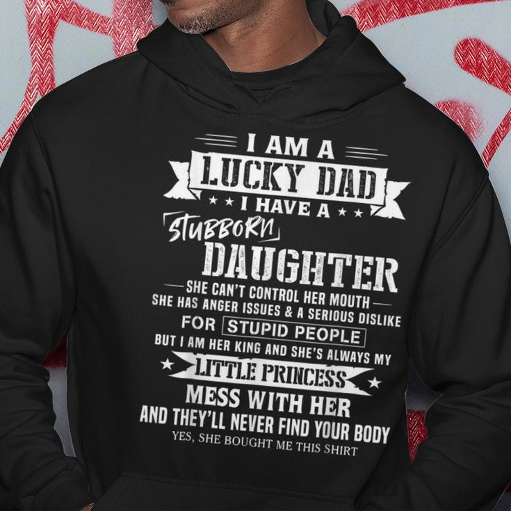 I Am A Lucky Dad I Have Crazy Daughter Fathers Day Gift Gift For Mens Hoodie Unique Gifts