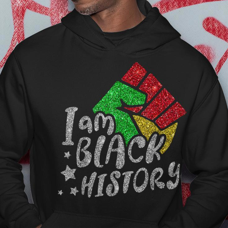 I Am Black Woman Blm Melanin Educated Black History Month Hoodie Funny Gifts