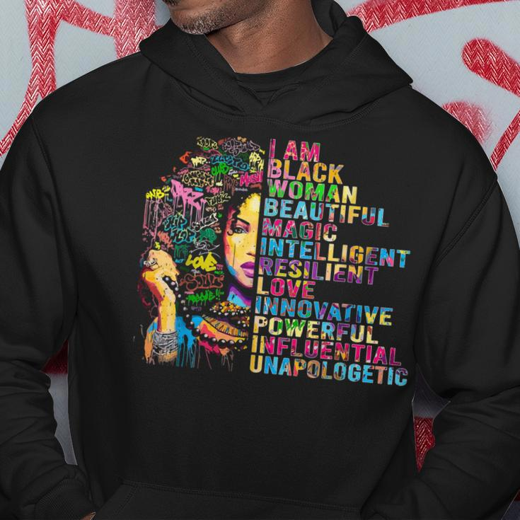 I Am Black Women Black History Month Educated Black Girl V3 Hoodie Funny Gifts