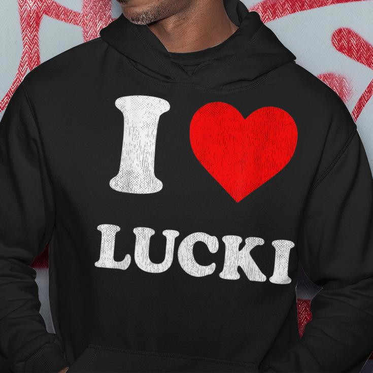 I Love Lucki Hoodie Unique Gifts