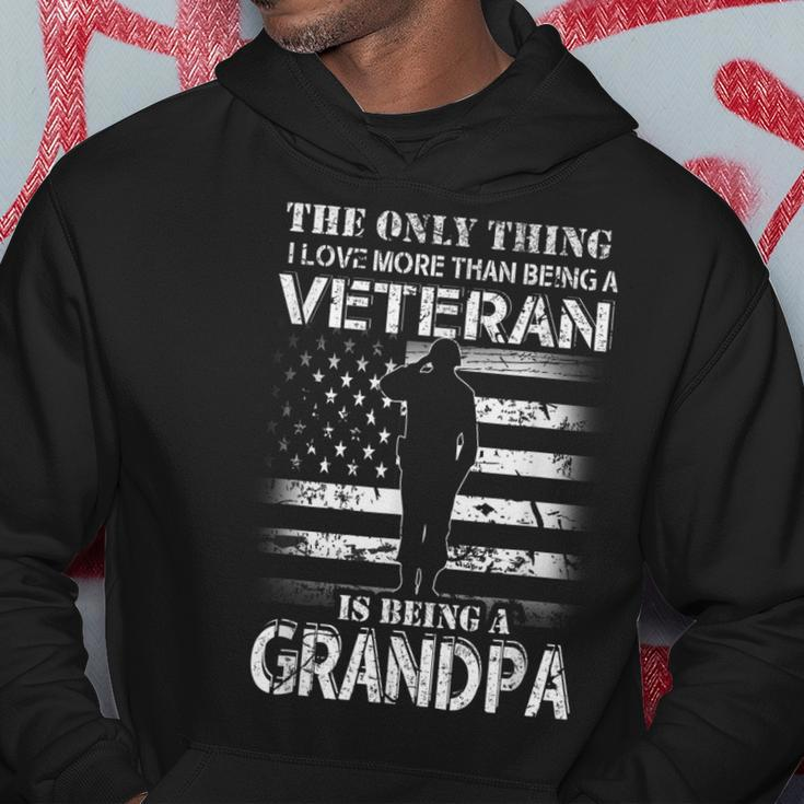 I Love More Than A Veteran Is Being Grandpa Army Pride Gift Gift For Mens Hoodie Unique Gifts
