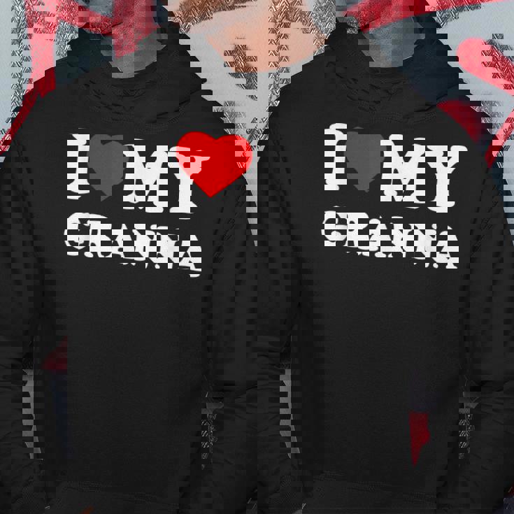 I Love My Granna Heart Hoodie Unique Gifts