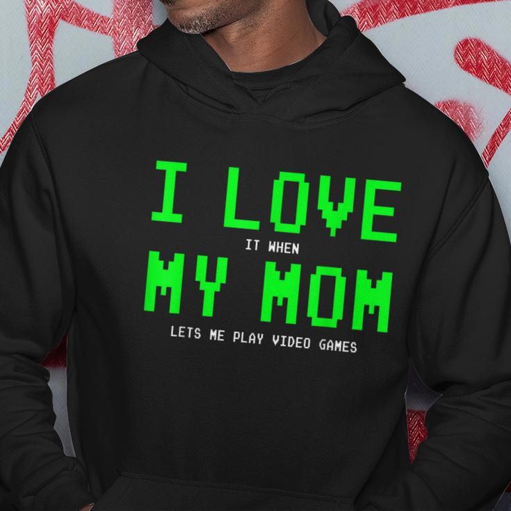I Love My Mom Shirt Gamer Gifts For N Boys Video Games V3 Hoodie Unique Gifts