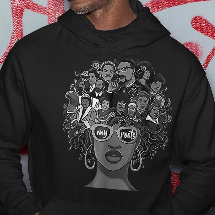 I Love My Roots Back Powerful Black History Month Pride Dna Men Hoodie Graphic Print Hooded Sweatshirt Funny Gifts