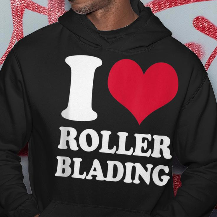 I Love Rollerblading Hoodie Unique Gifts