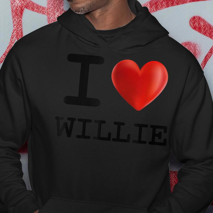 I Love Willie Heart NameGift Hoodie Unique Gifts