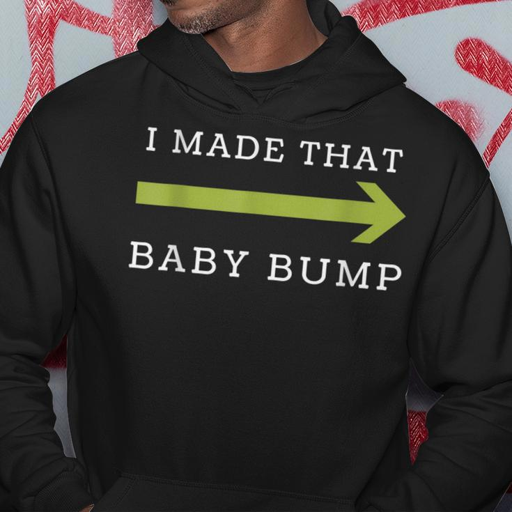 I Made That Baby Bump Dad To Be Hoodie Personalized Gifts