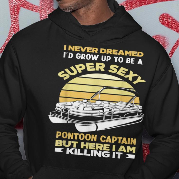 I Never Dreamed Id Grow Up To Be Pontoon Captain V2 Hoodie Personalized Gifts