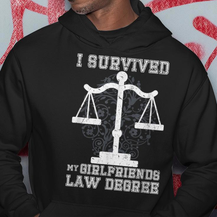 I Survived My Girlfriends Law Degree | Law Student Hoodie Unique Gifts