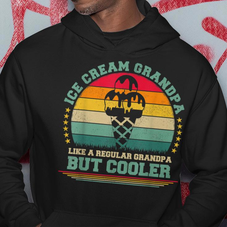 Ice Cream Lover Funny Vintage Ice Cream Grandpa Fathers Day Gift For Mens Hoodie Unique Gifts