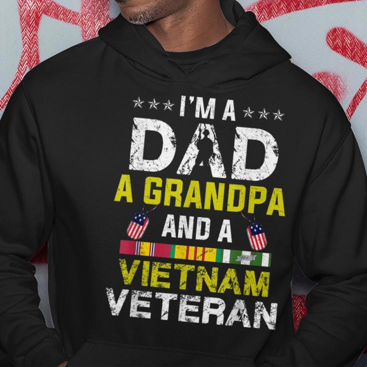 Im A Dad Grandpa And A Vietnam Veteran Fathers Day Hoodie Funny Gifts