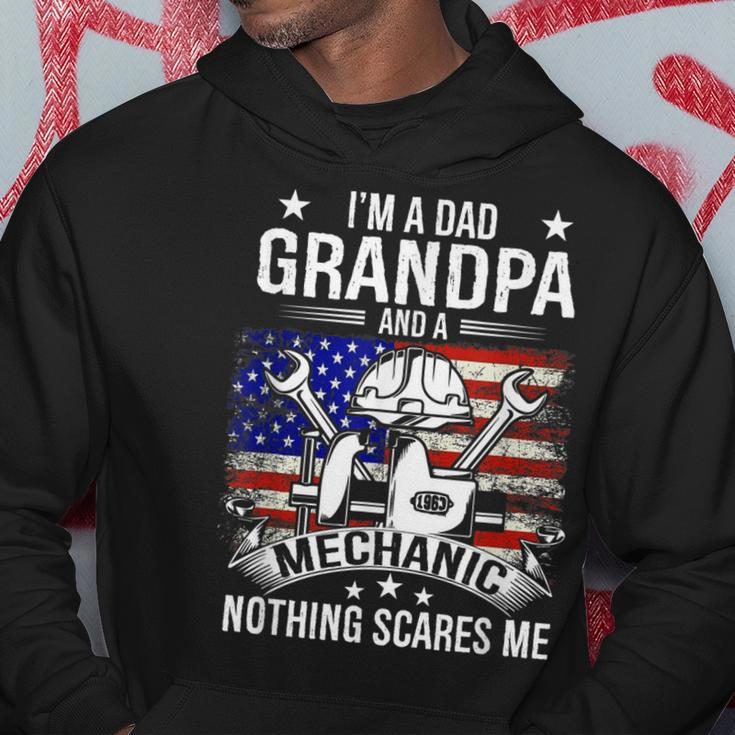 Im A Dad Grandpa Mechanic Quotes American Flag Patriotic Gift For Mens Hoodie Unique Gifts