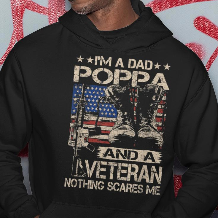 Im A Dad Poppa And A Veteran Funny Poppa Fathers Day Gift Gift For Mens Hoodie Unique Gifts