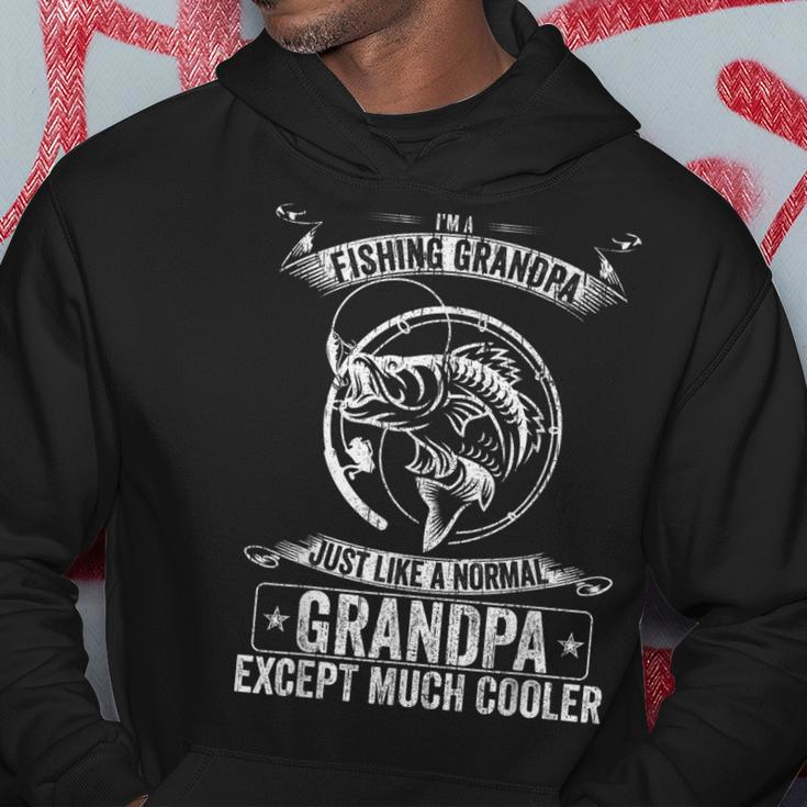 Im A Fishing Grandpa Just Like A Normal Except Much Cooler Hoodie Unique Gifts