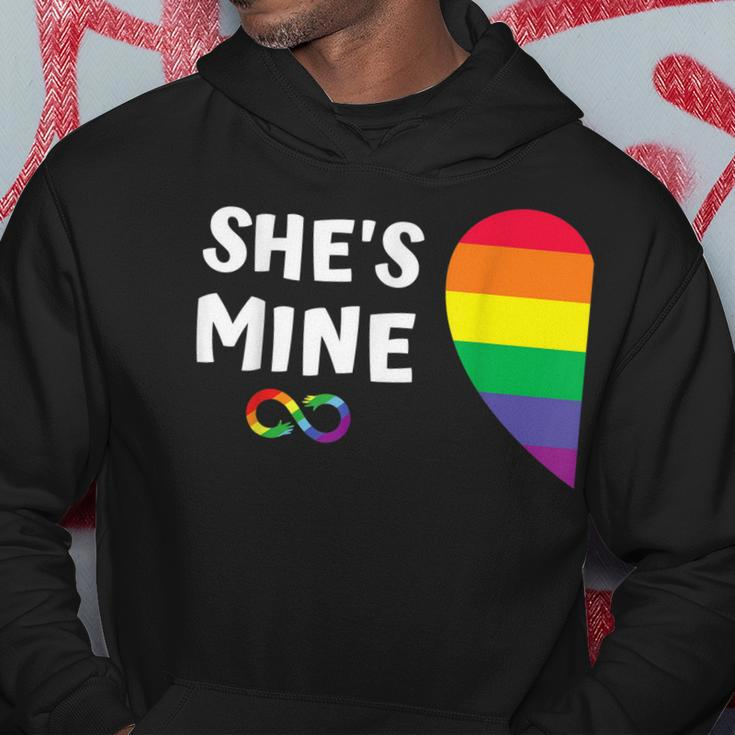 Im Hers Shes Mine Matching For Pride Lesbian Couples Lgbtq Hoodie Unique Gifts