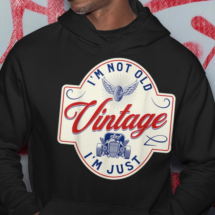 Im Not Old Im Just Vintage Funny Dad Classic Car Hoodie Funny Gifts