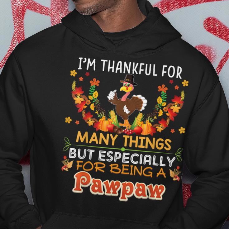 Im Thankful For Many Things But Especially Being A Pawpaw Hoodie Funny Gifts