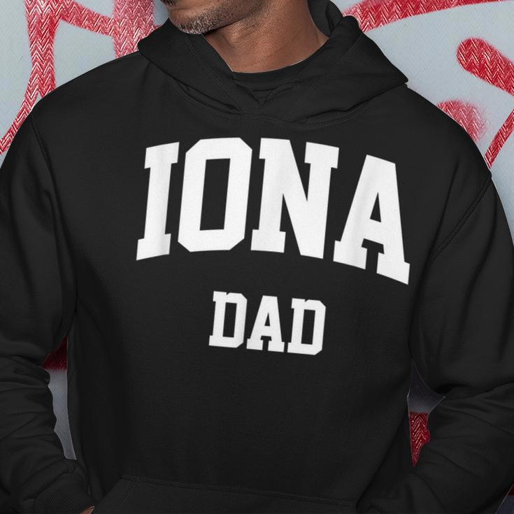 Iona Dad Athletic Arch College University Alumni Hoodie Funny Gifts