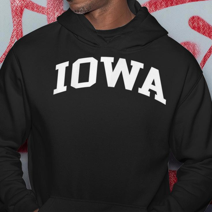 Iowa Us College Font Proud American Usa Men Hoodie Graphic Print Hooded Sweatshirt Personalized Gifts