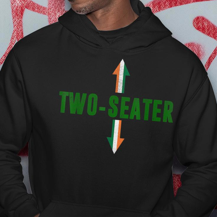 Irish Flag Two Seater Party-Trashy Adult Humor St Patricks Hoodie Funny Gifts
