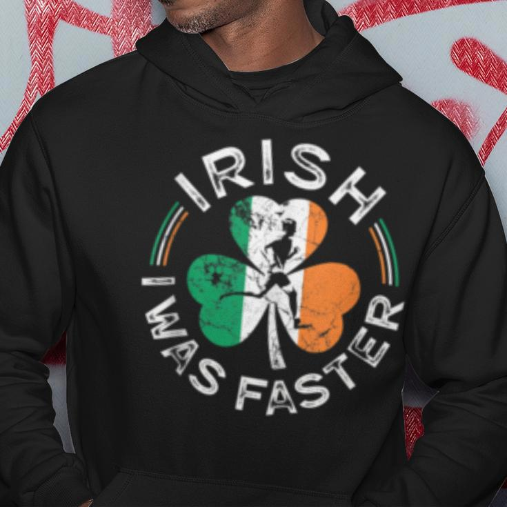 Irish I Was Faster Running Vintage Flag St Patricks Day Hoodie Funny Gifts