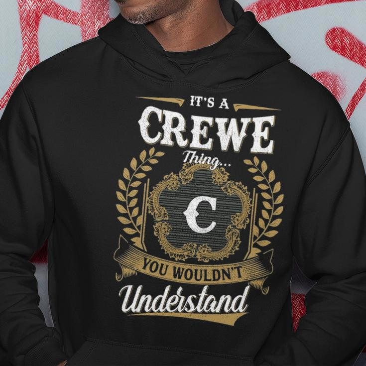 Its A Crewe Thing You Wouldnt Understand Shirt Crewe Family Crest Coat Of Arm Hoodie Funny Gifts