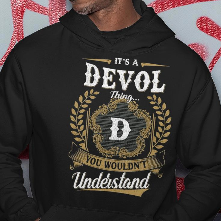 Its A Devol Thing You Wouldnt Understand Shirt Devol Family Crest Coat Of Arm Hoodie Funny Gifts