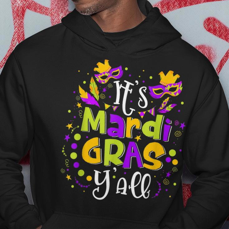 Its Mardi Gras Yall Mardi Gras Festival Party Mask Costume Hoodie Funny Gifts