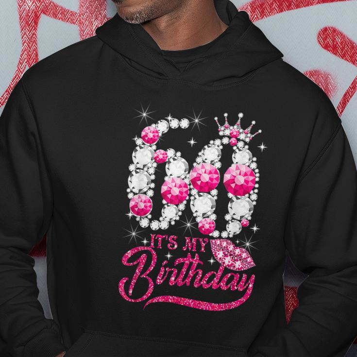 Its My 60Th Birthday Cute Gift Queen 60 Years Old Shoes Crown Diamond Gift Hoodie Unique Gifts