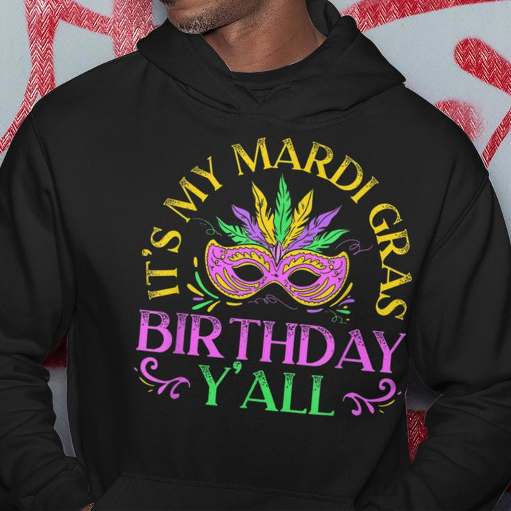 Its My Mardi Gras Birthday Yall New Orleans Louisiana Hoodie Funny Gifts
