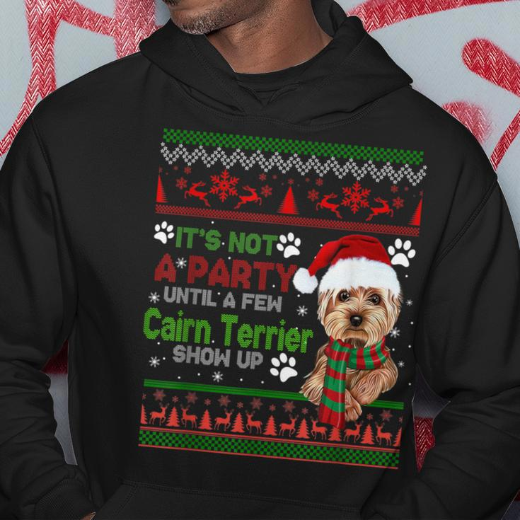 Its Not A Party Until A Few Cairn Terrier Christmas Dog Men Hoodie Graphic Print Hooded Sweatshirt Funny Gifts