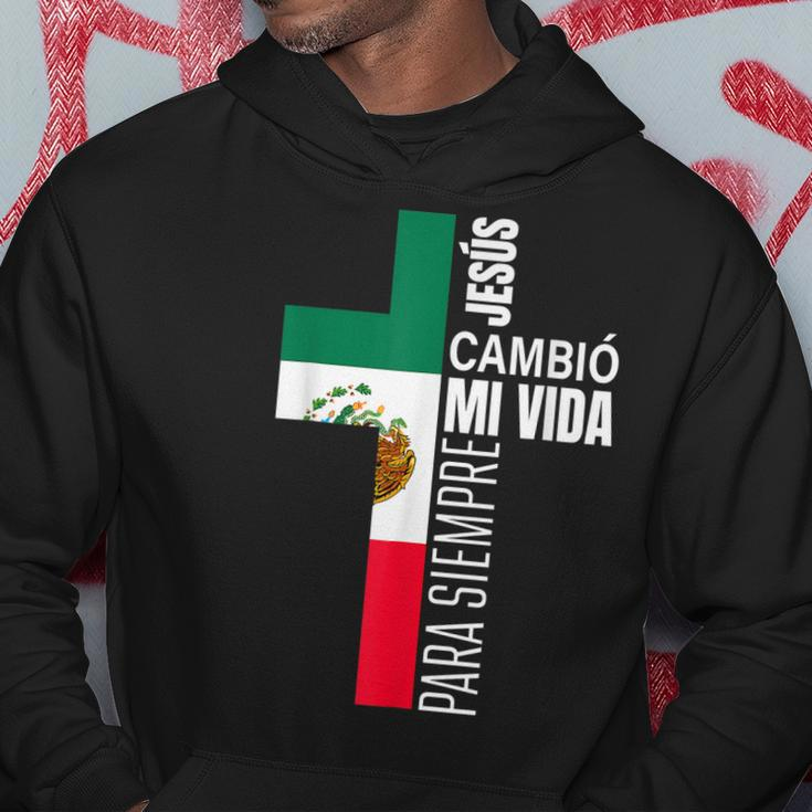 Jesus Christian Spanish Gifts Dad Fathers Day Mexican Flag Hoodie Unique Gifts