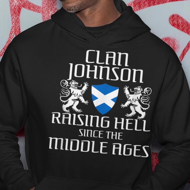 Johnson Scottish Family Scotland Name Men Hoodie Graphic Print Hooded Sweatshirt Funny Gifts