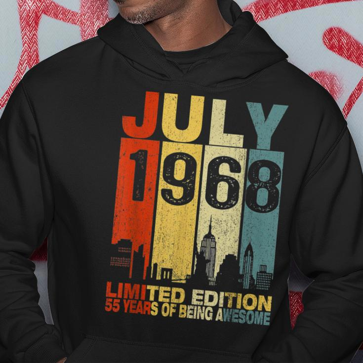 July 1968 Limited Edition 55 Year Of Being Awesome Hoodie Unique Gifts