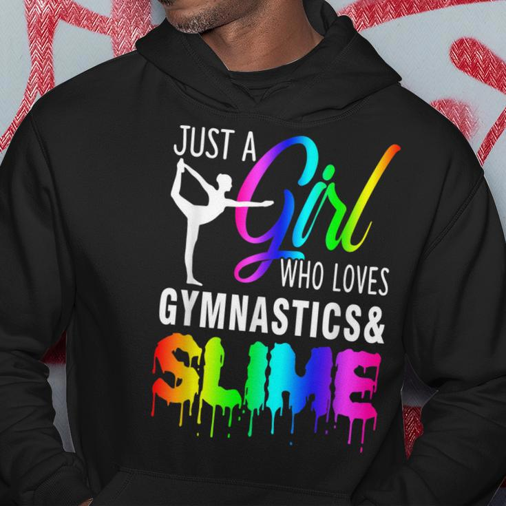 Just A Girl Who Loves Gymnastics & Slime Gift For Girl Hoodie Funny Gifts