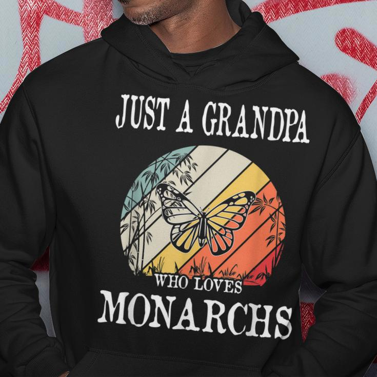 Just A Grandpa Who Loves Monarchs Gift Hoodie Unique Gifts