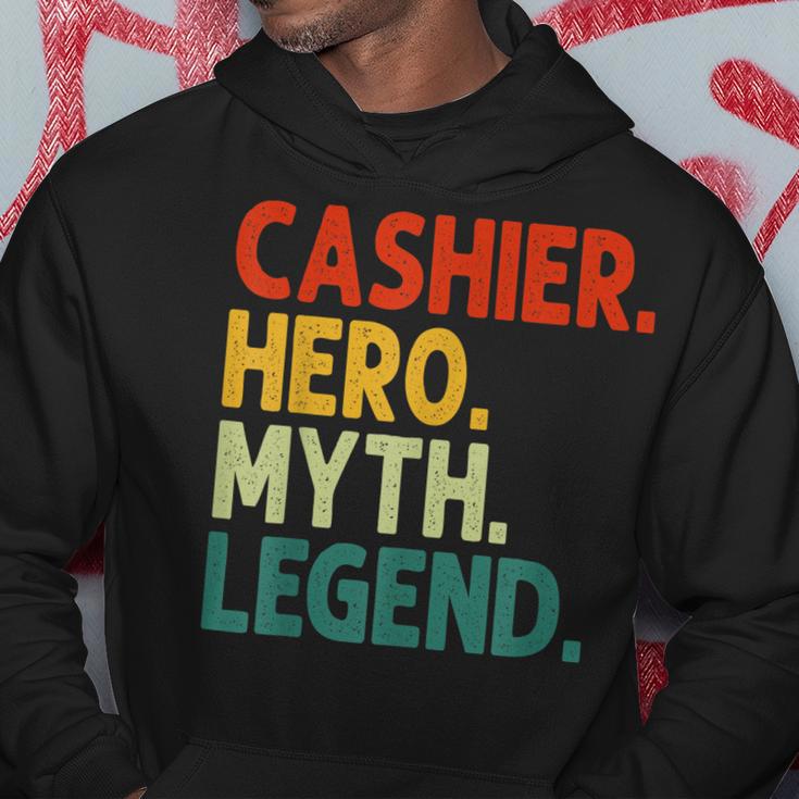 Kassierer Hero Myth Legend Retro-Kassierer Im Vintage-Stil Hoodie Lustige Geschenke