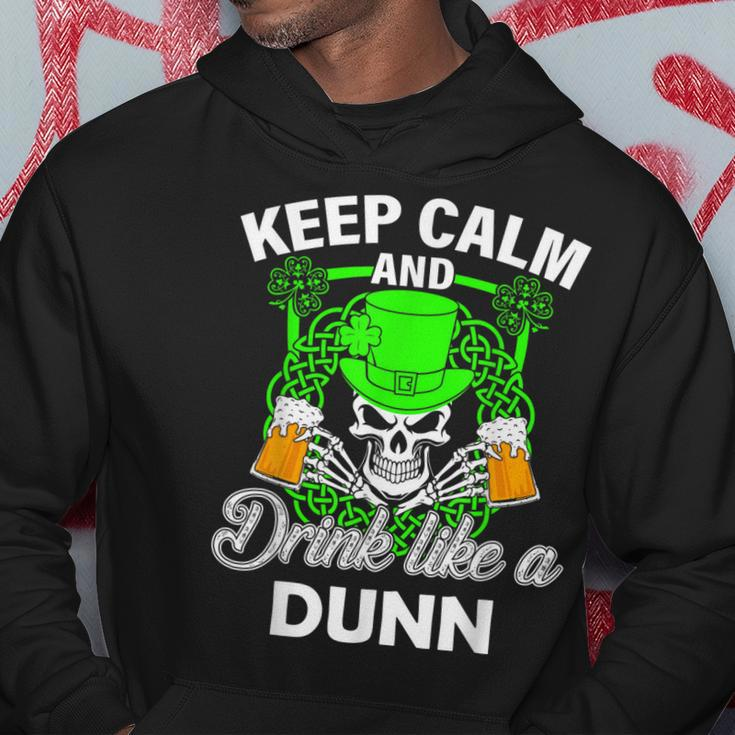 Keep Calm And Drink Like A Dunn St Patricks Day Lucky Hoodie Funny Gifts