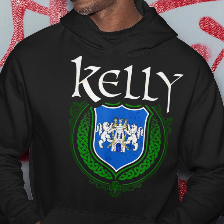 Kelly Surname Irish Last Name Kelly Family Crest Hoodie Unique Gifts