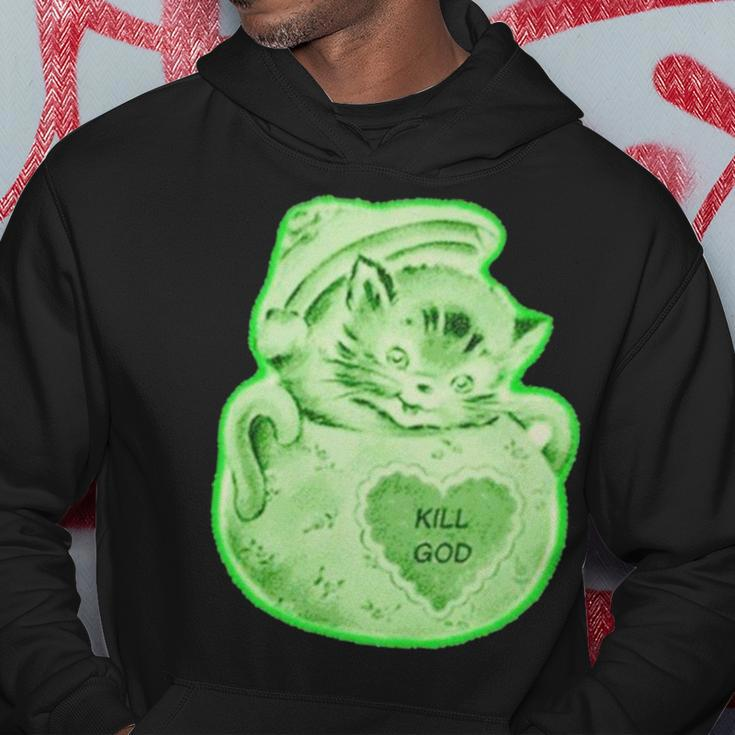 Kill God Cat Hoodie Unique Gifts