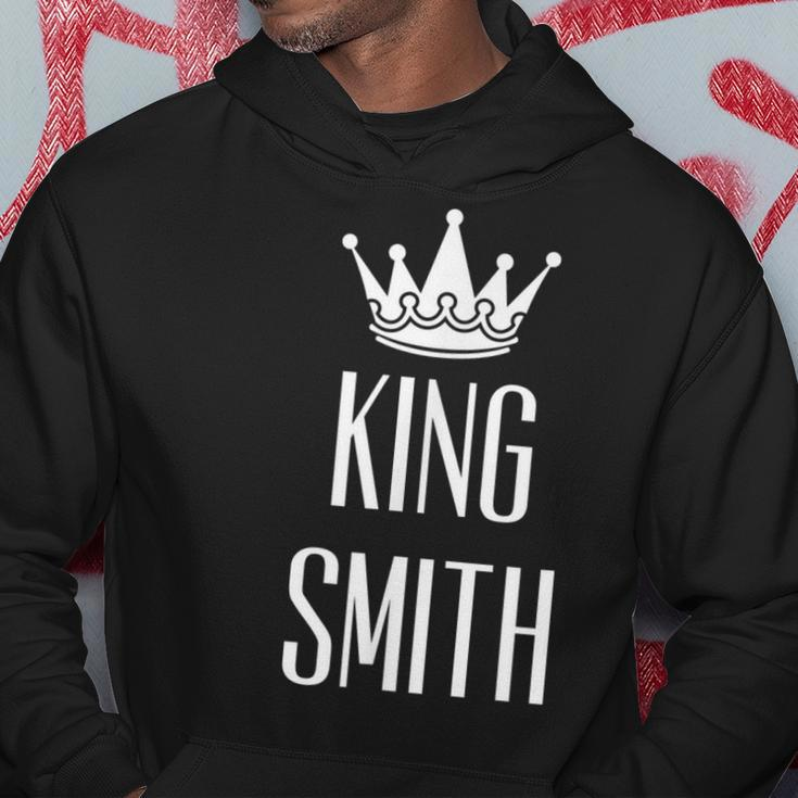 King Smith Surname Last Name Dad Gift Grandpa Hoodie Unique Gifts