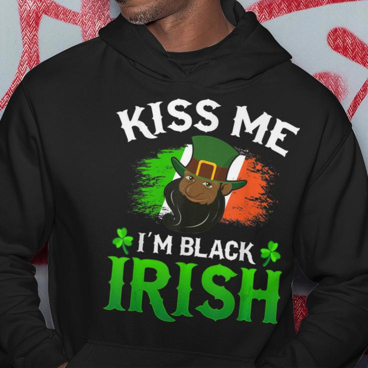 Kiss Me Im Black Irish St Patricks Day Leprechaun Hat Hoodie Personalized Gifts