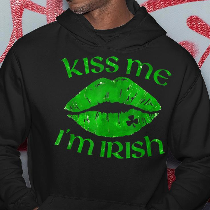Kiss Me Im Irish Lips Sexy St Patricks Day Hoodie Funny Gifts