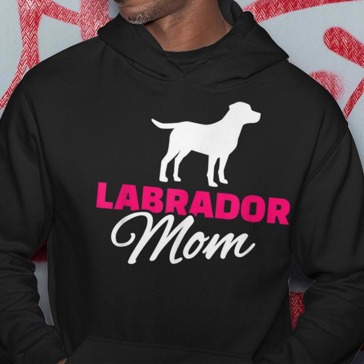 Labrador Mom Hoodie mit Hunde-Silhouette, Ideal für Hundefreundinnen Lustige Geschenke