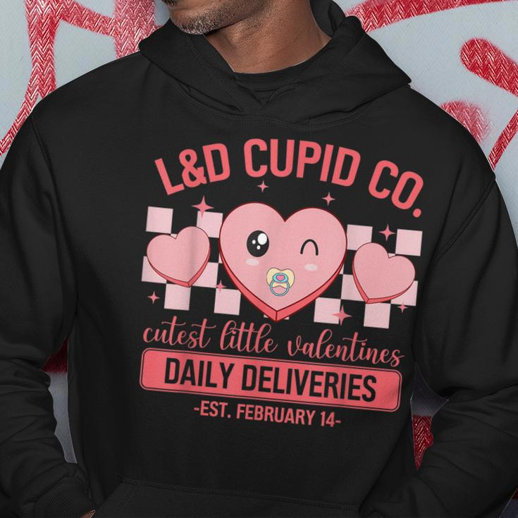 L&D Cupid Co Funny Labor And Delivery Valentines Day Hoodie Funny Gifts