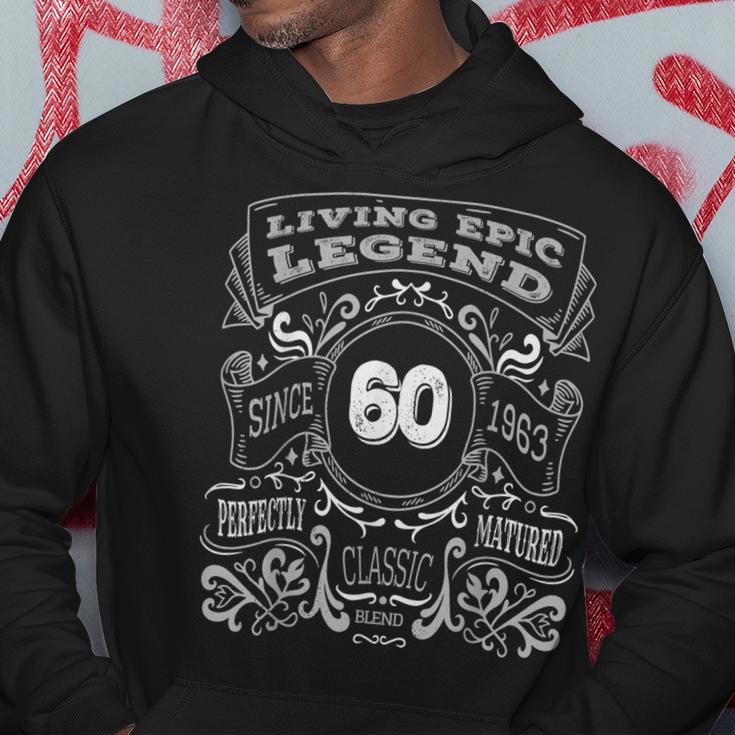 Lebende Epische Legende 60 Geburtstag Hoodie Lustige Geschenke